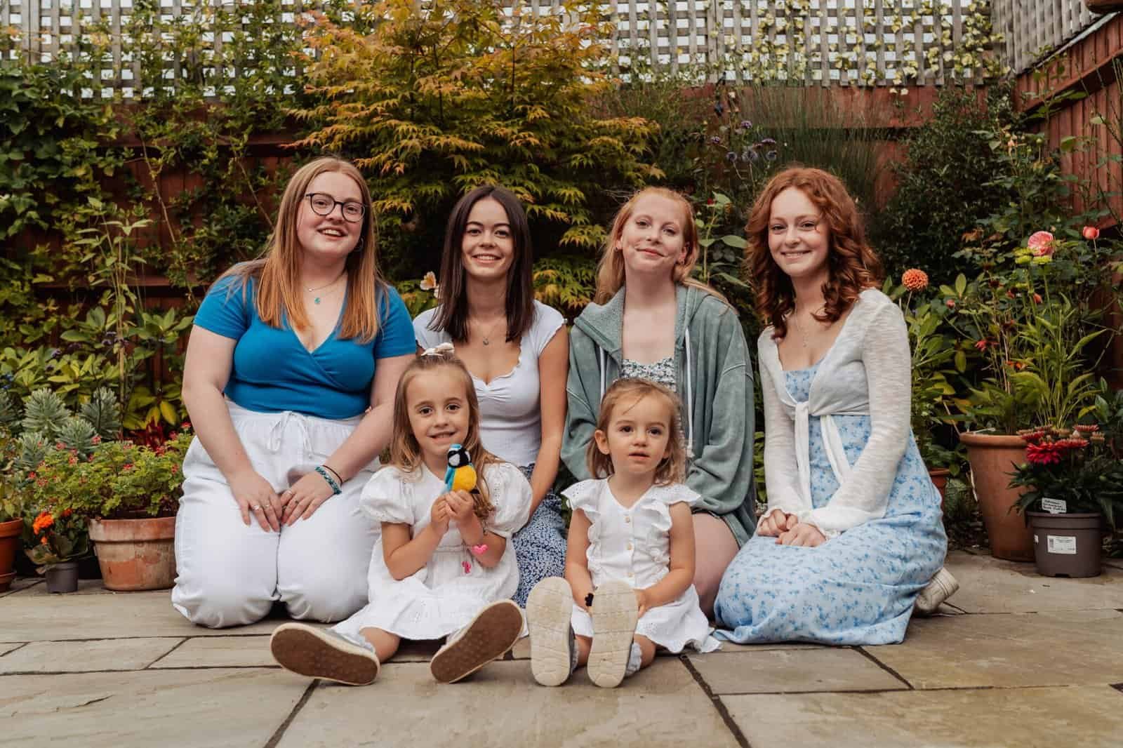Grandchildren and family together at an event